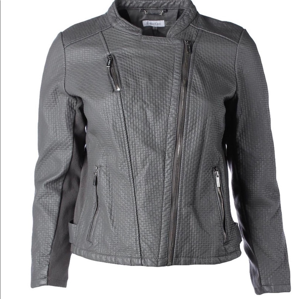 Calvin Klein Jacket, Gray, Large, New W/Out Tags